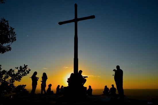 Imagem do pôr do sol no Cruzeiro